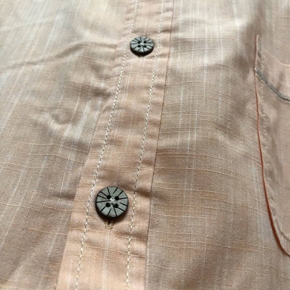 Mantaray Orange Button Down Shirt - Picture 6 of 11